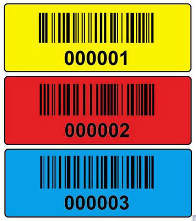 Etiketten aus Polyester für Barcode